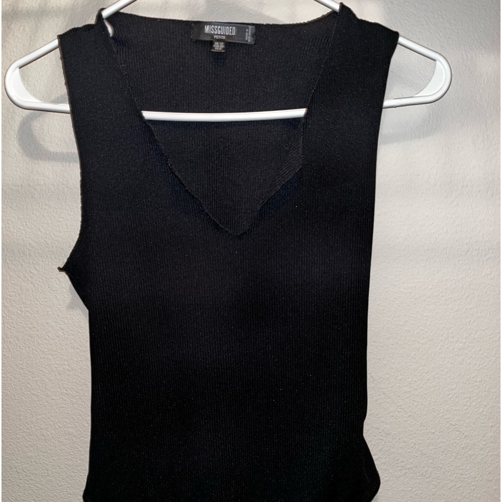 Missguided Brand - Black cut body suit